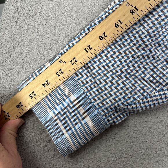 Robert Graham Shirt Men’s Size 2XL Houndstooth Plaid Flipcuff Mixed Media Luxury - Picture 10 of 16